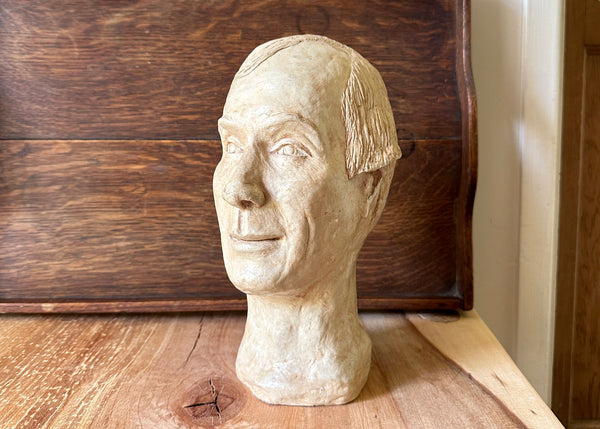 Contemporary Clay Bust Sculpture