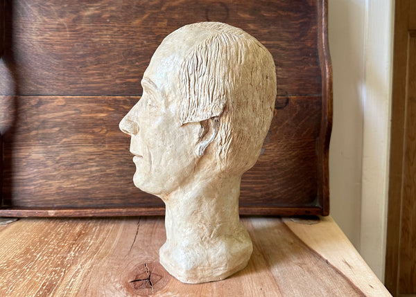 Contemporary Clay Bust Sculpture