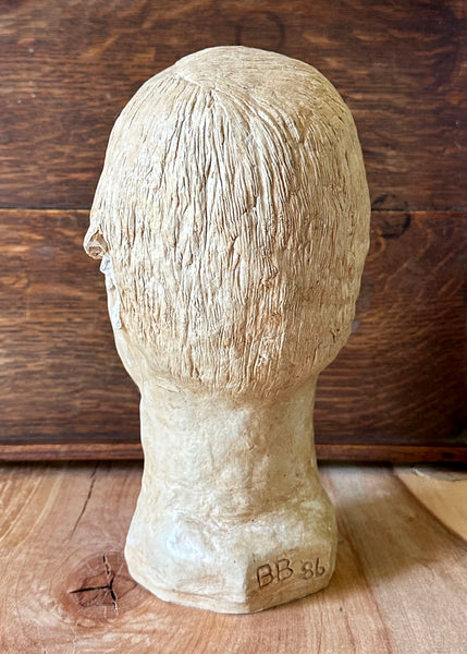 Contemporary Clay Bust Sculpture