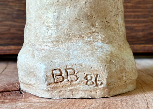 Contemporary Clay Bust Sculpture