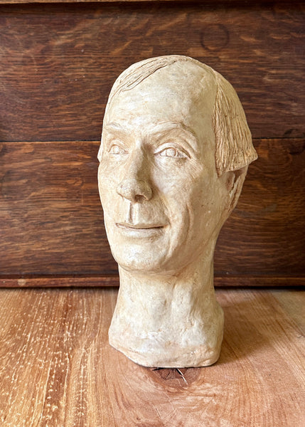 Contemporary Clay Bust Sculpture