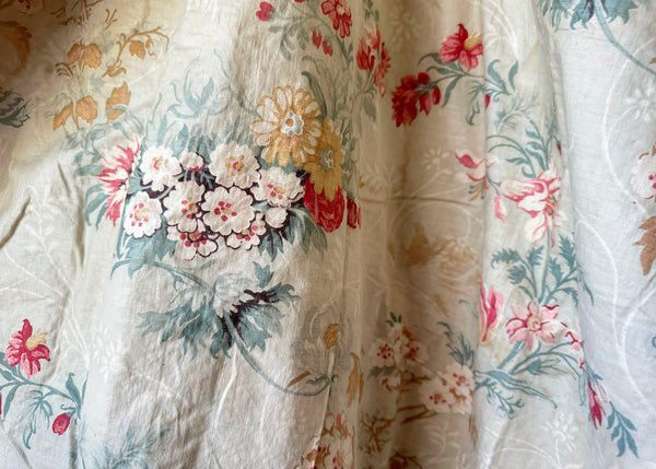 French Floral Chintz Curtain