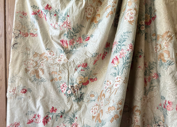 French Floral Chintz Curtain
