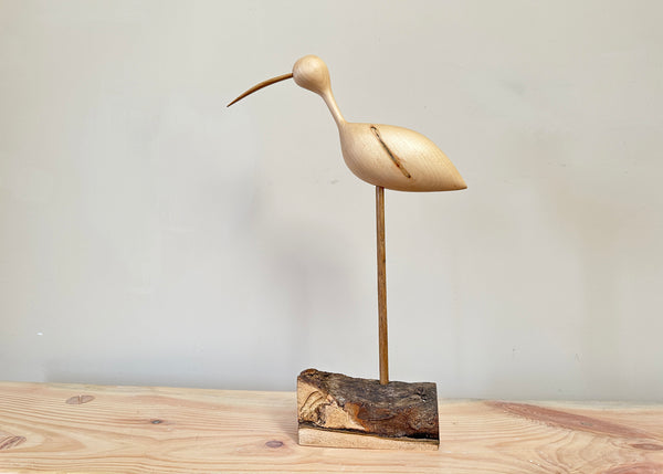 Hand Carved Curlew Sculpture
