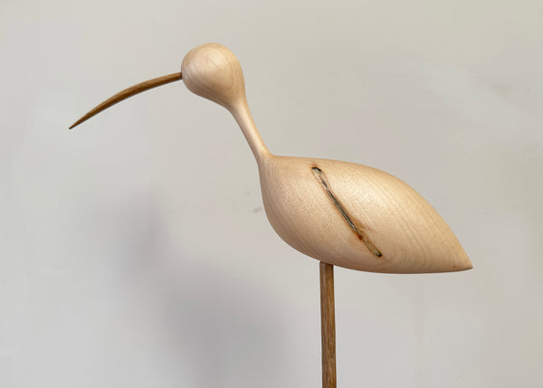 Hand Carved Curlew Sculpture