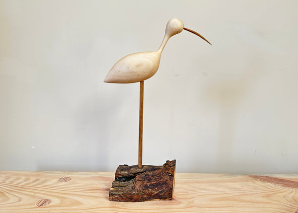Hand Carved Curlew Sculpture