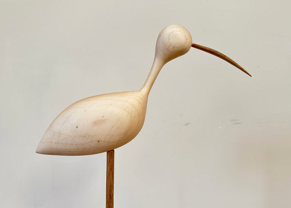 Hand Carved Curlew Sculpture