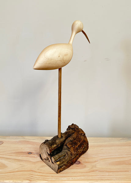 Hand Carved Curlew Sculpture
