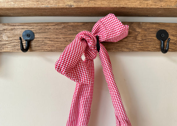 Repurposed Gingham Bow Bow Bag