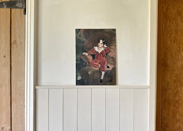 The Red Boy, Original Oil Painting