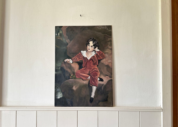The Red Boy, Original Oil Painting