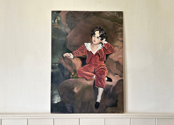 The Red Boy, Original Oil Painting