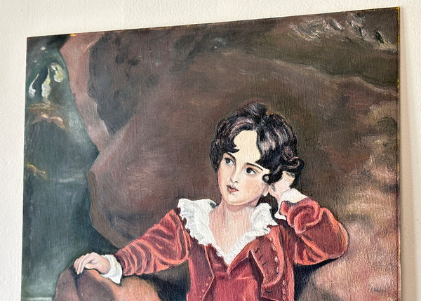The Red Boy, Original Oil Painting