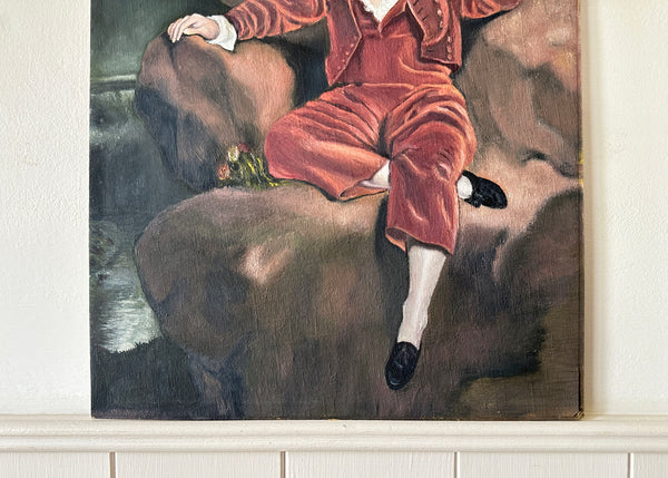 The Red Boy, Original Oil Painting