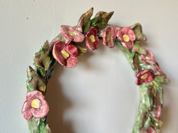Ceramic Floral Wreath