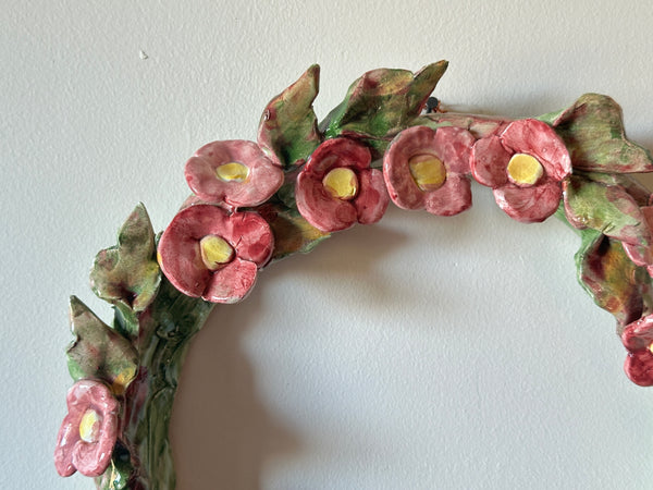Ceramic Floral Wreath