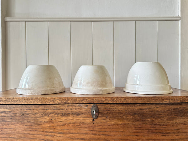 x 3 Tea Stained Pudding Bowls