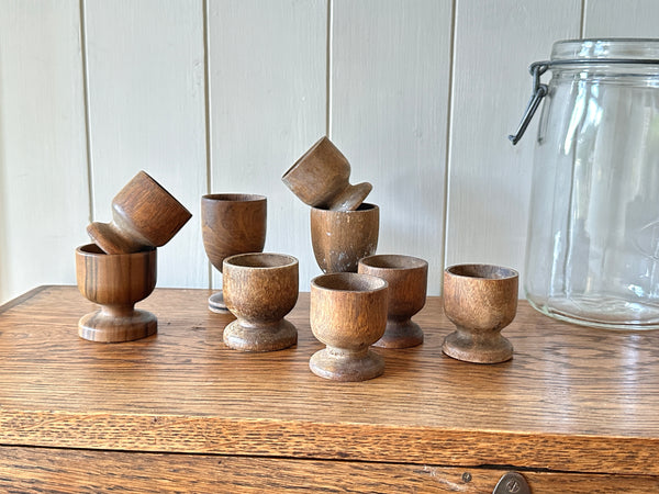 9 Egg Cups & French Canning Jar