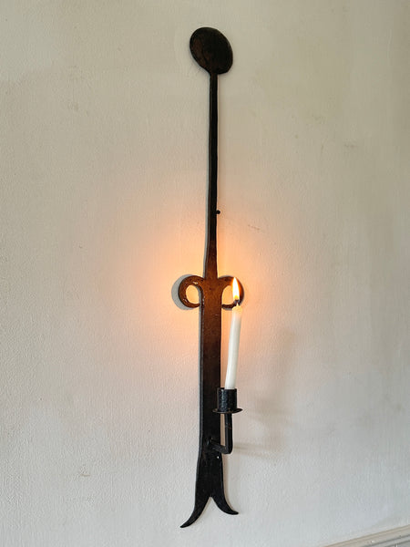 Forged Candle Wall Sconce