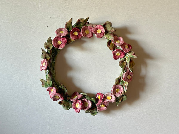 Ceramic Floral Wreath