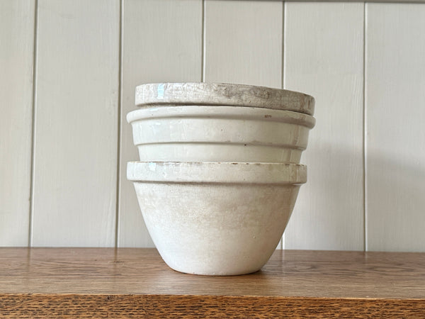 x 3 Tea Stained Pudding Bowls