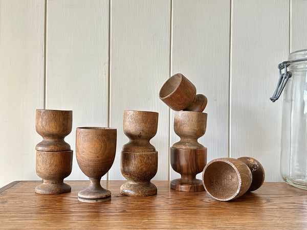 9 Egg Cups & French Canning Jar