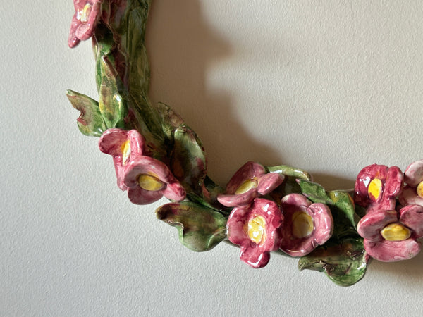Ceramic Floral Wreath