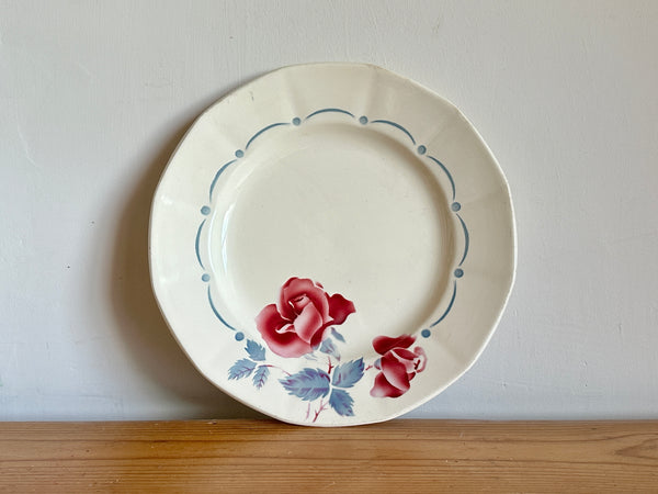 French Plate & Bowl, Digoin Sarreguemines