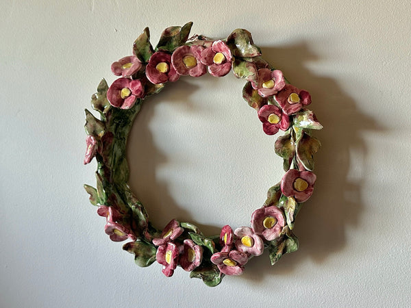 Ceramic Floral Wreath