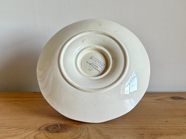 French Plate & Bowl, Digoin Sarreguemines