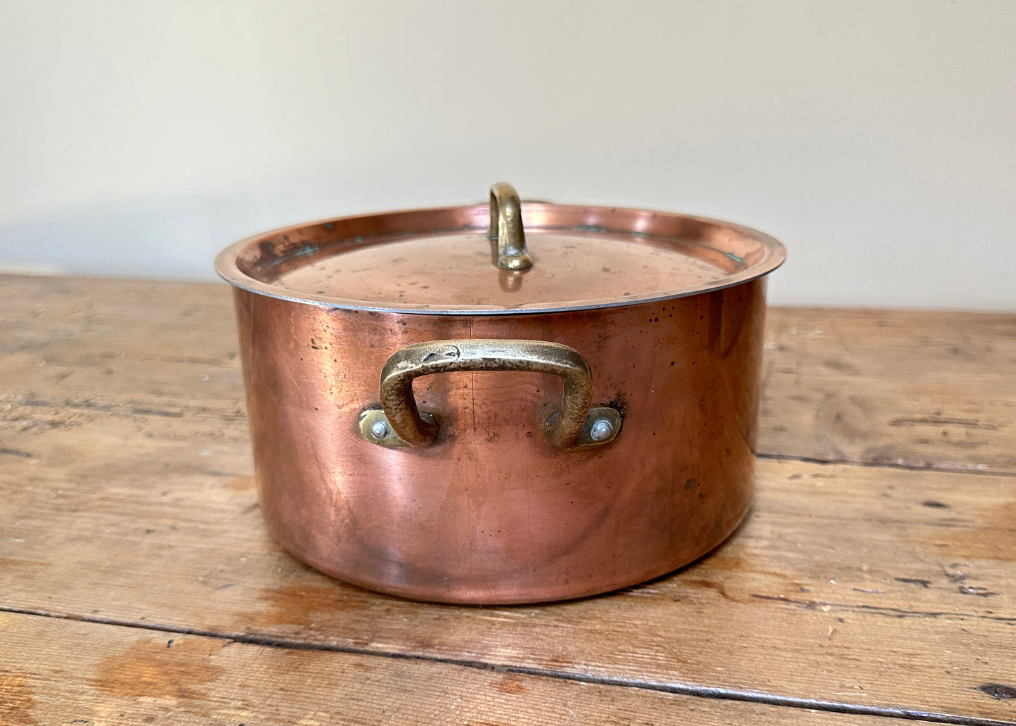 Lidded Copper Sauce Pan