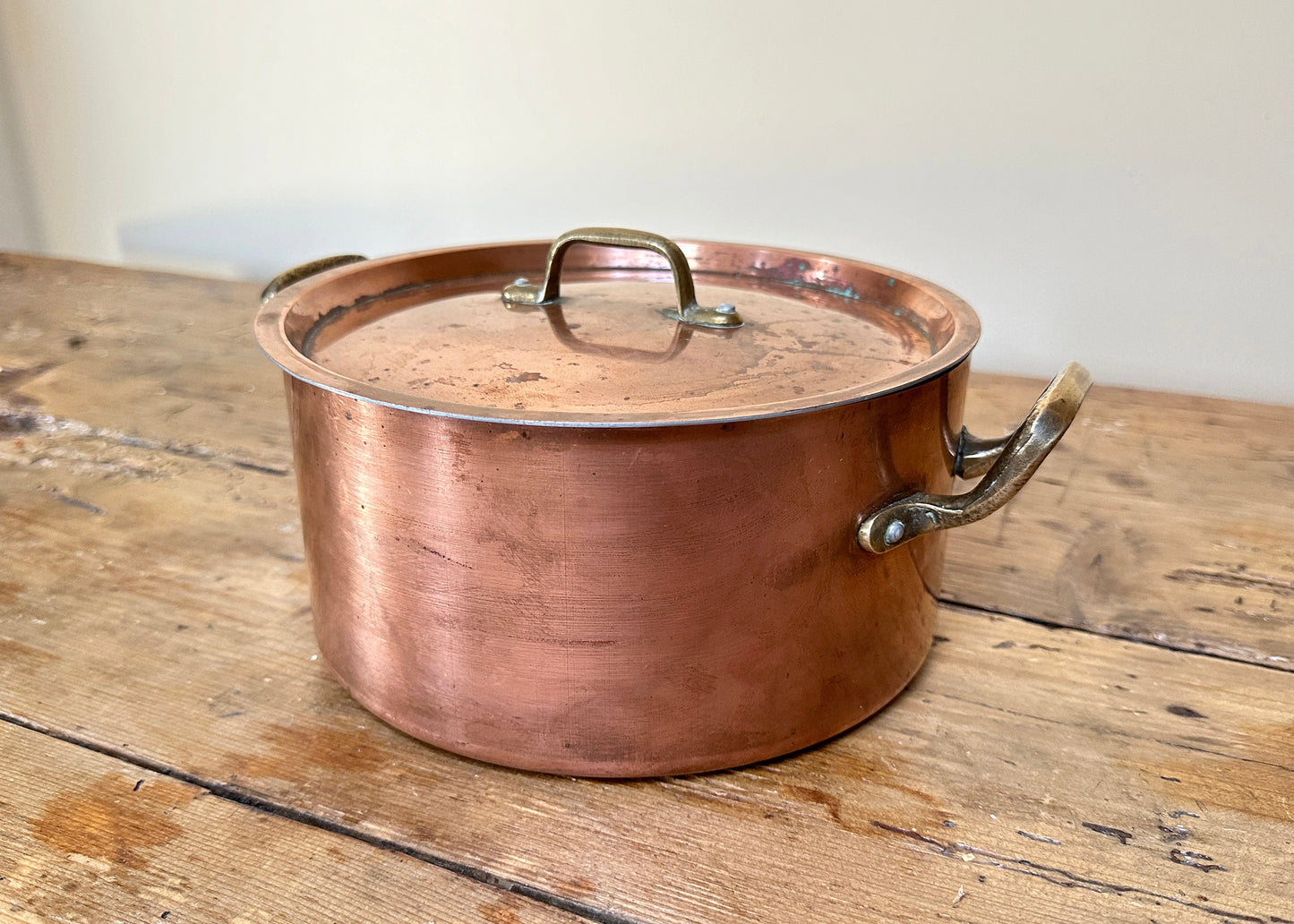 Lidded Copper Sauce Pan