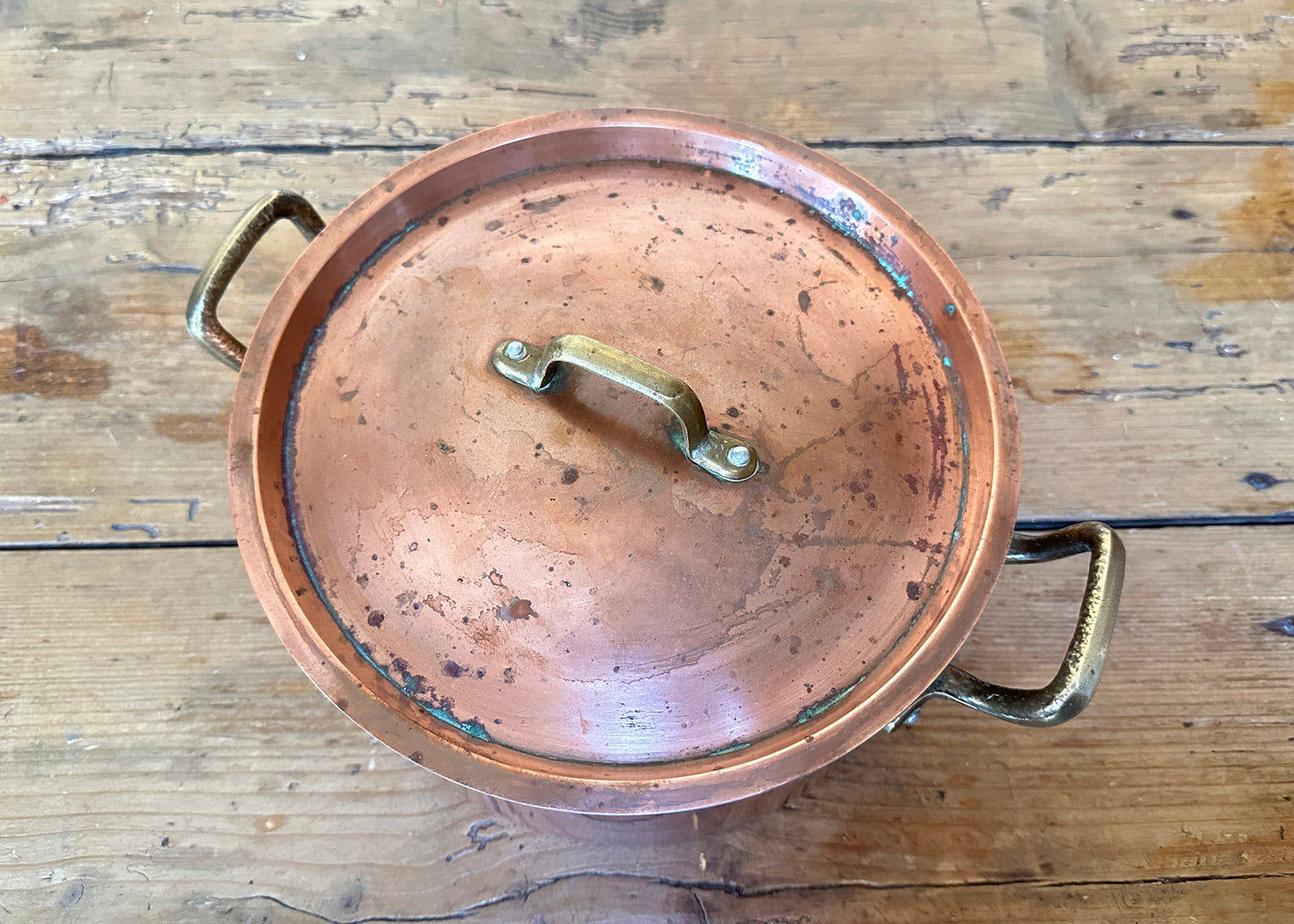 Lidded Copper Sauce Pan