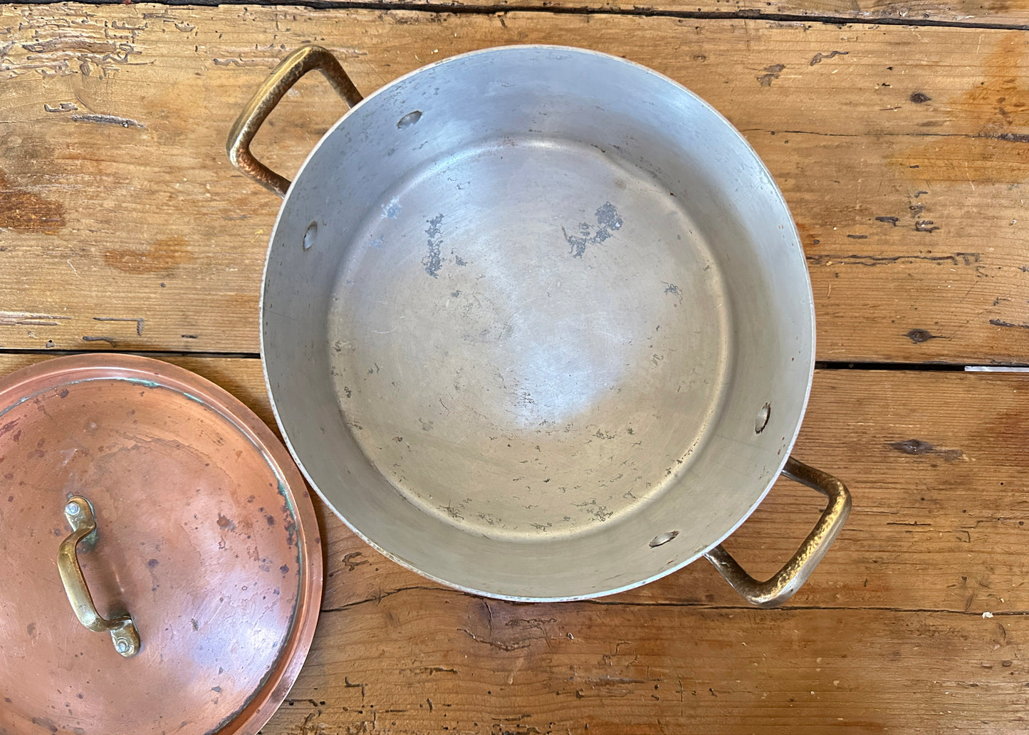 Lidded Copper Sauce Pan