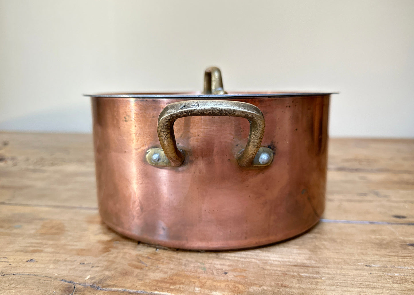 Lidded Copper Sauce Pan