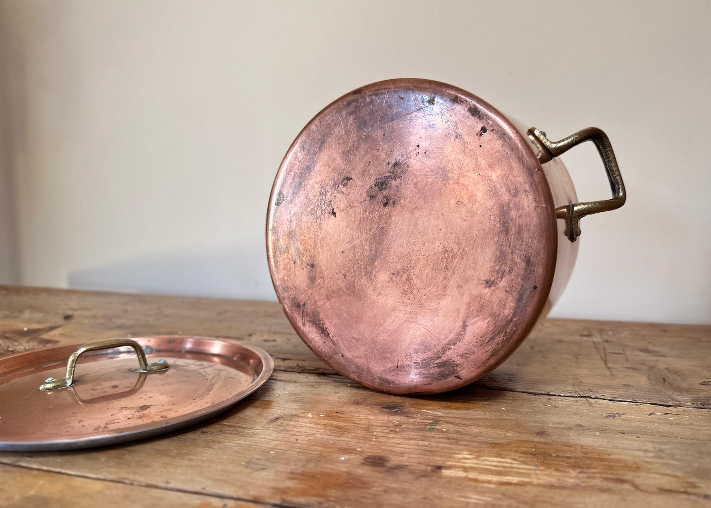 Lidded Copper Sauce Pan