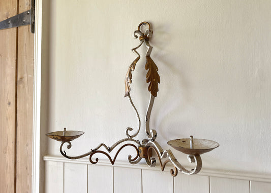 French Twin Candle Sconce