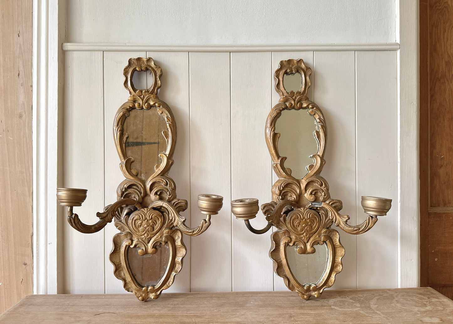 Pair of Antique Wall Sconces