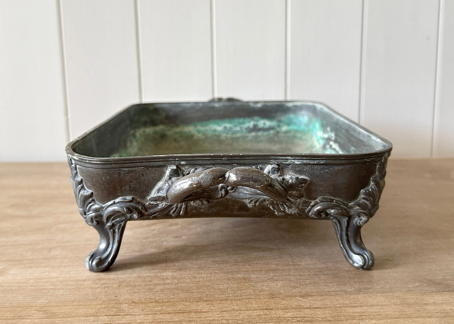 Antique Silver Serving Tray