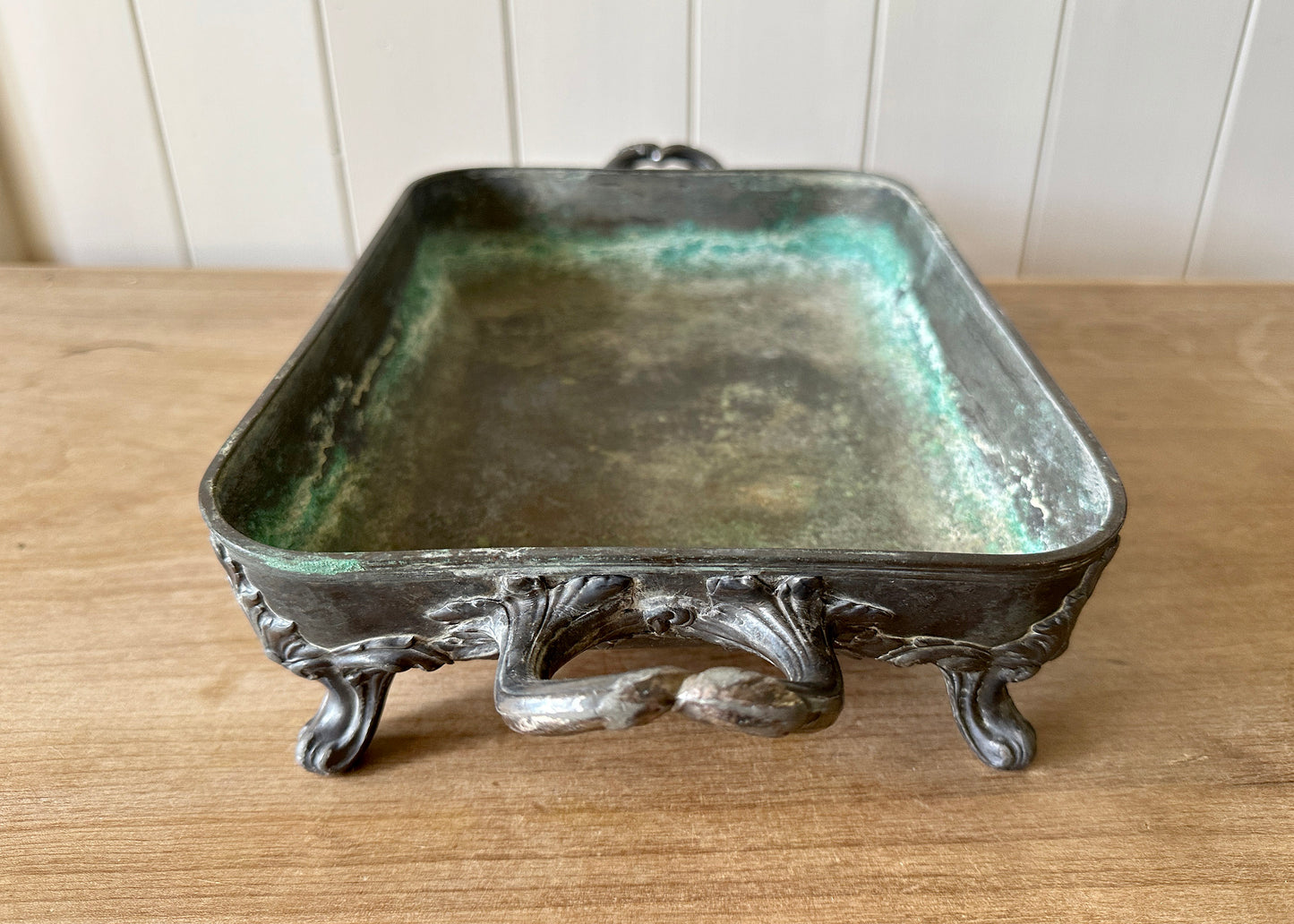 Antique Silver Serving Tray