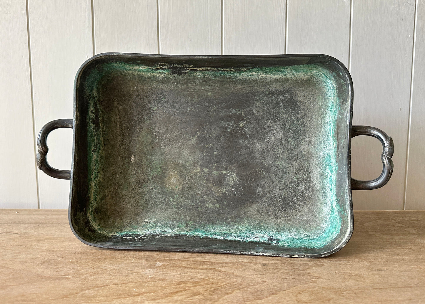 Antique Silver Serving Tray