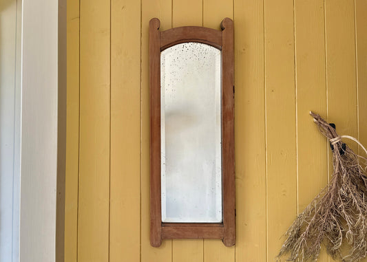 Antique Fruit Wood Mirror