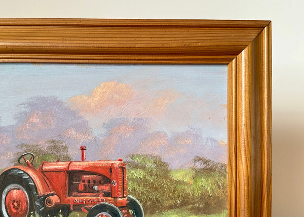 Red Tractor Painting