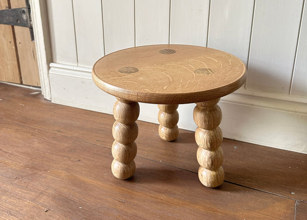 Short Bobbin Leg Milk Stool - Made by Alan