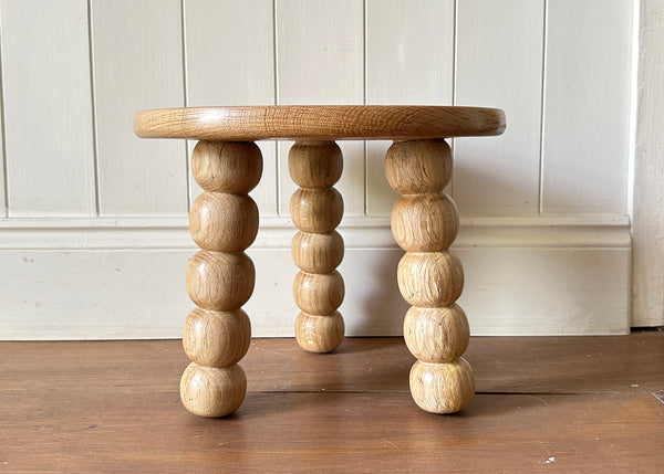 Short Bobbin Leg Milk Stool - Made by Alan