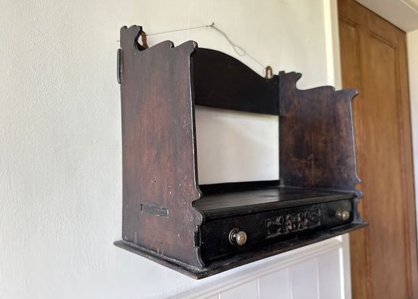 Folk Art Hanging Book Shelf