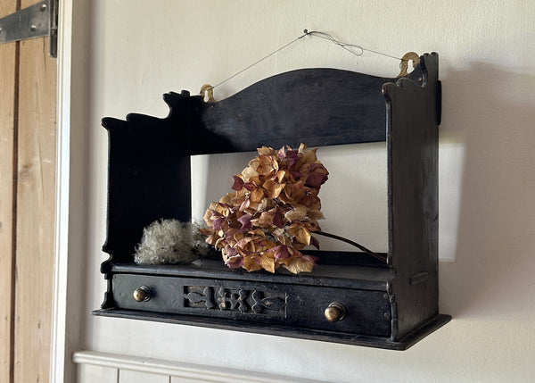 Folk Art Hanging Book Shelf