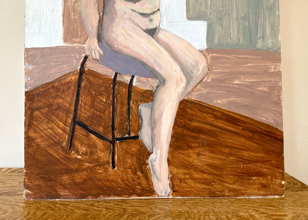 Female Nude Portrait Painting