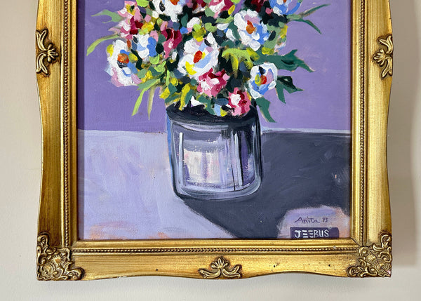 Expressionist Floral Oil Painting
