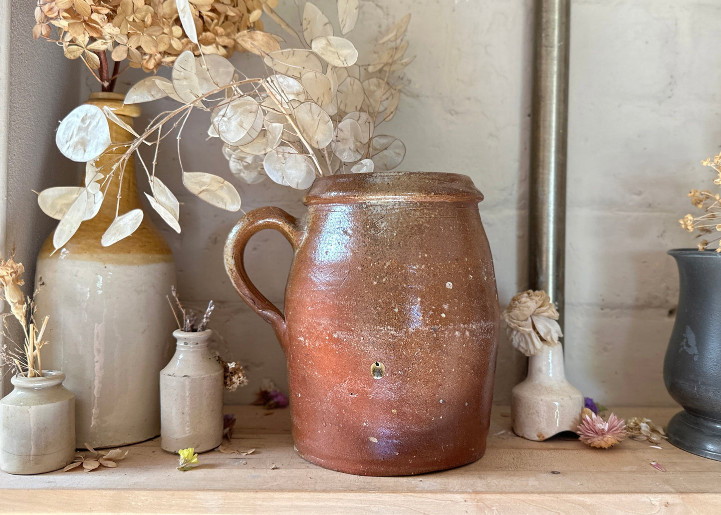 French Stoneware Jug, Pot En Gres